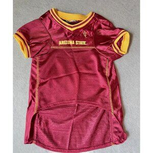 Arizona State Sun Devils Pets First Dog Jersey Large Maroon & Gold Polyester GUC
